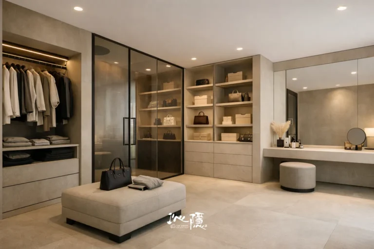 CHINN INTERIOR 沁隱暖砂色住宅公共空間，以固定櫃體、家具配置與生活動線，呈現不同屋況下的整體裝修規劃。