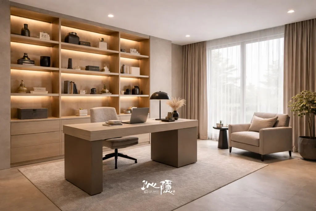 CHINN INTERIOR 沁隱住宅軟裝設計，以家具、材質、燈光與暖色調配置營造沉穩柔和的生活氛圍。